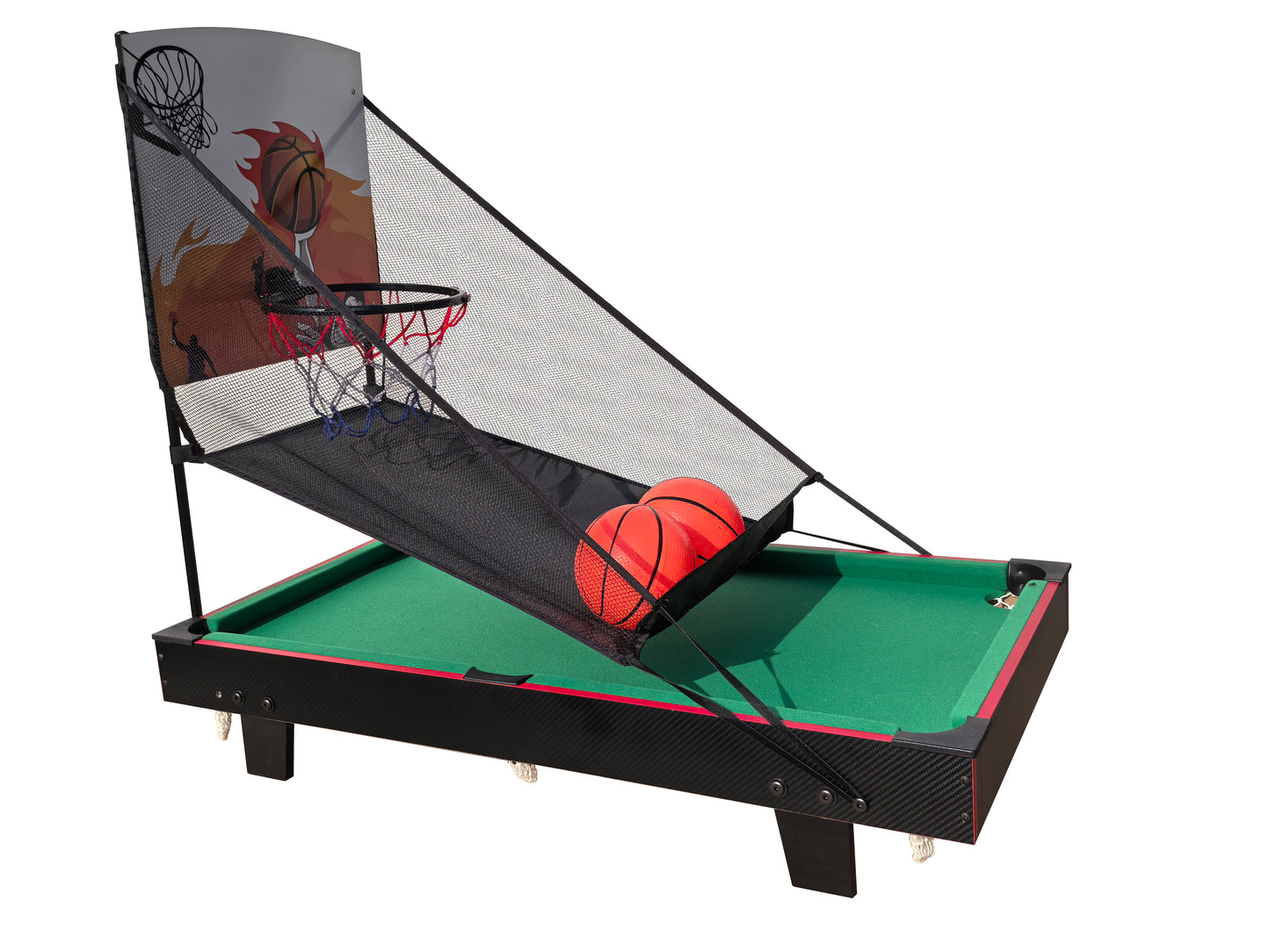 Multi Game Table 36", 2 in 1 Combo Game Table Basketball, Billiards.Parent-child games, for Indoor Outdoor, Game Room, Friends,Family, Kids and Adults.