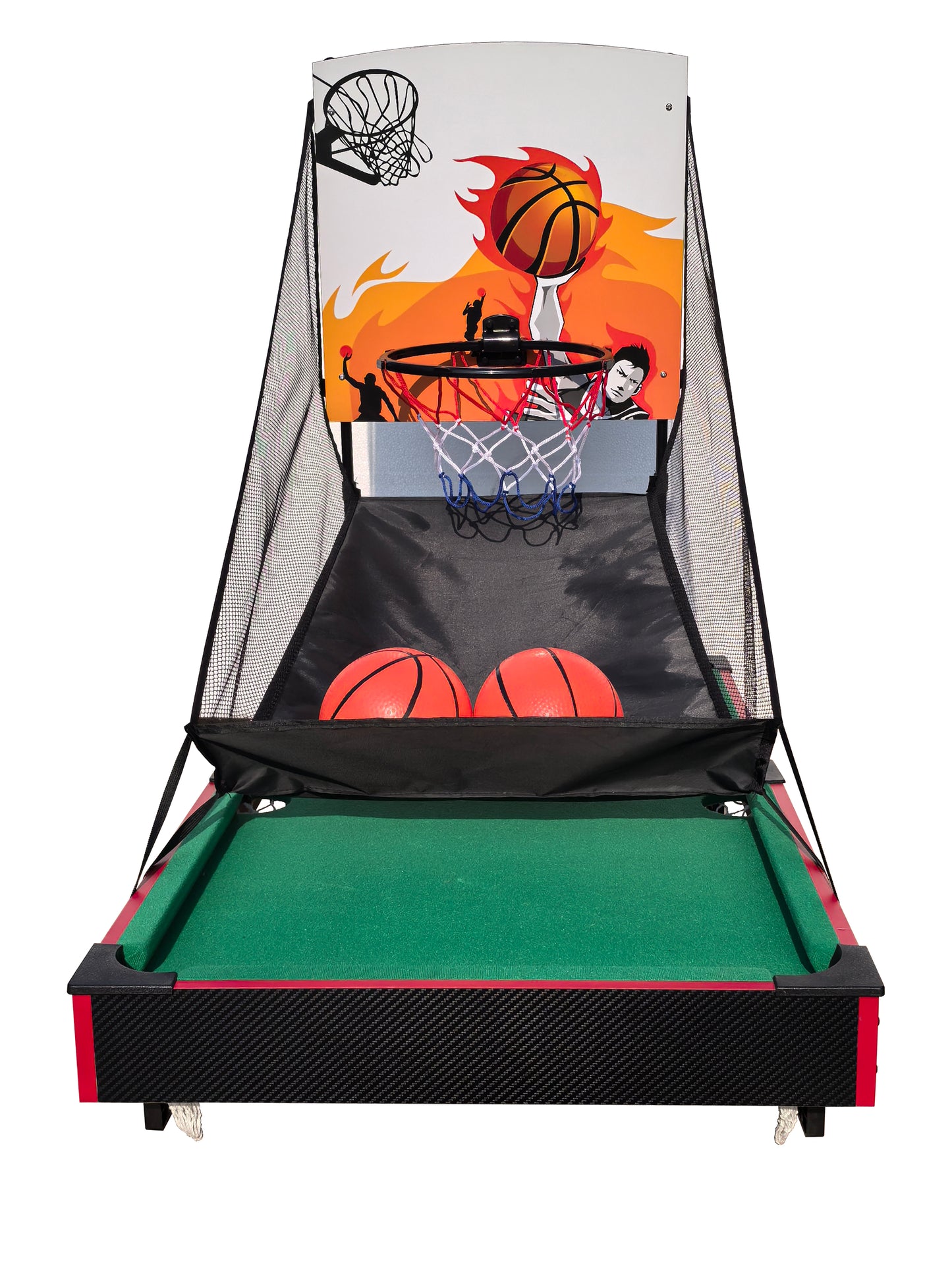 Multi Game Table 36", 2 in 1 Combo Game Table Basketball, Billiards.Parent-child games, for Indoor Outdoor, Game Room, Friends,Family, Kids and Adults.