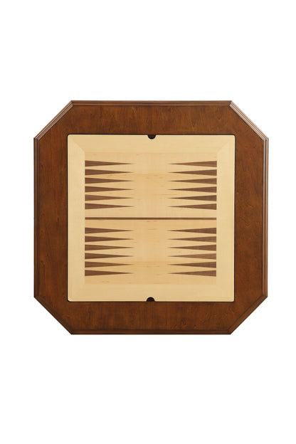 Bishop Cherry Finish Reversible Chess Checker Game Table w/Game Tray (Chess Fingures Not Included)