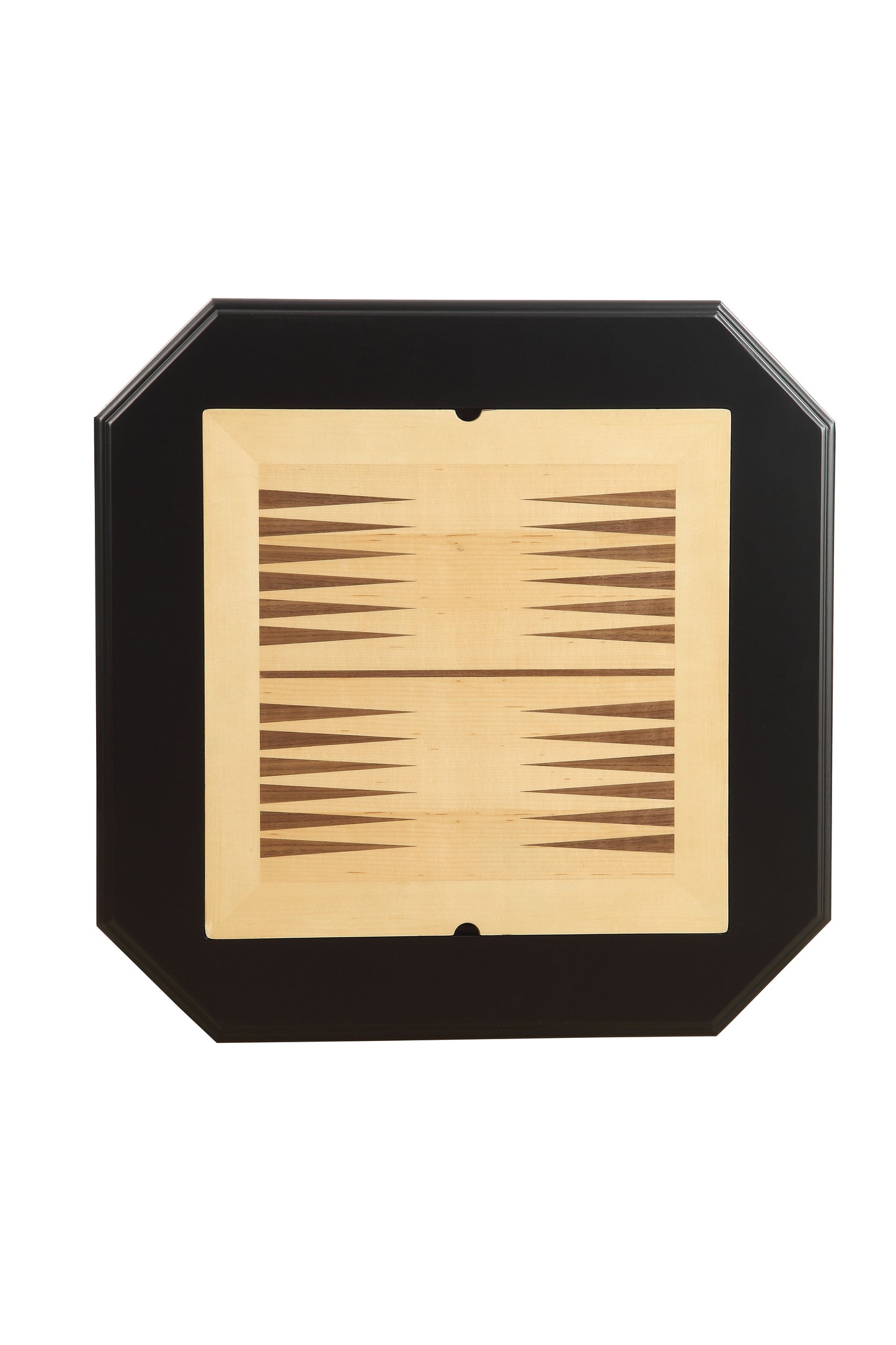 Bishop Black Finish Reversible Chess Checker Game Table w/Game Tray (Chess Fingures Not Included)