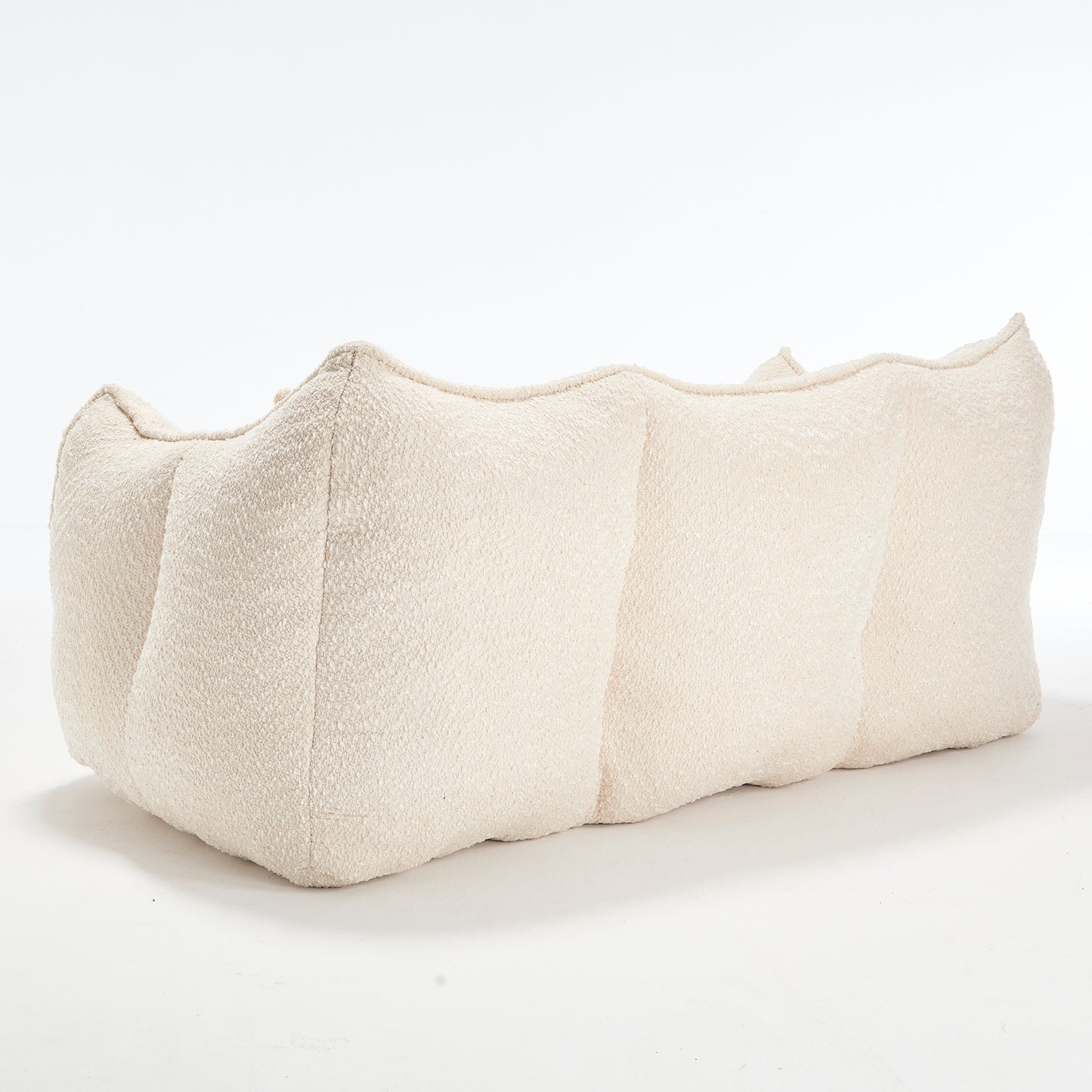 Soft beanbag chair with high resilience foam core for two people. The comfortable square recliner sofa is ideal for family members and friends engaged in games, reading, watching TV