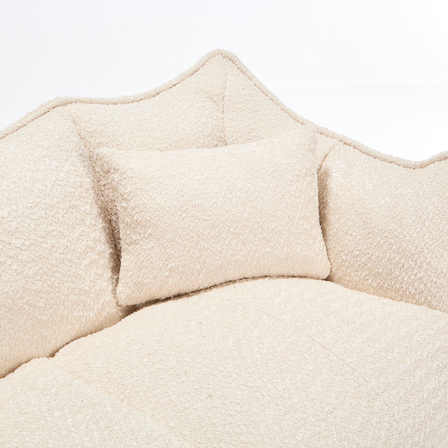 Soft beanbag chair with high resilience foam core for two people. The comfortable square recliner sofa is ideal for family members and friends engaged in games, reading, watching TV