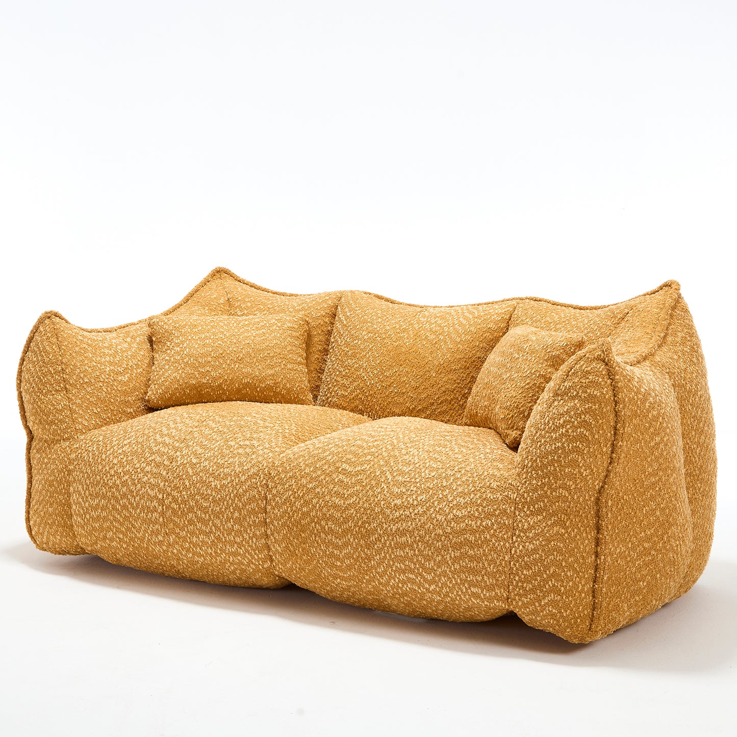 Soft beanbag chair with high resilience foam core for two people. The comfortable square recliner sofa is ideal for family members and friends engaged in games, reading, watching TV