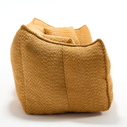 Soft beanbag chair with high resilience foam core for two people. The comfortable square recliner sofa is ideal for family members and friends engaged in games, reading, watching TV