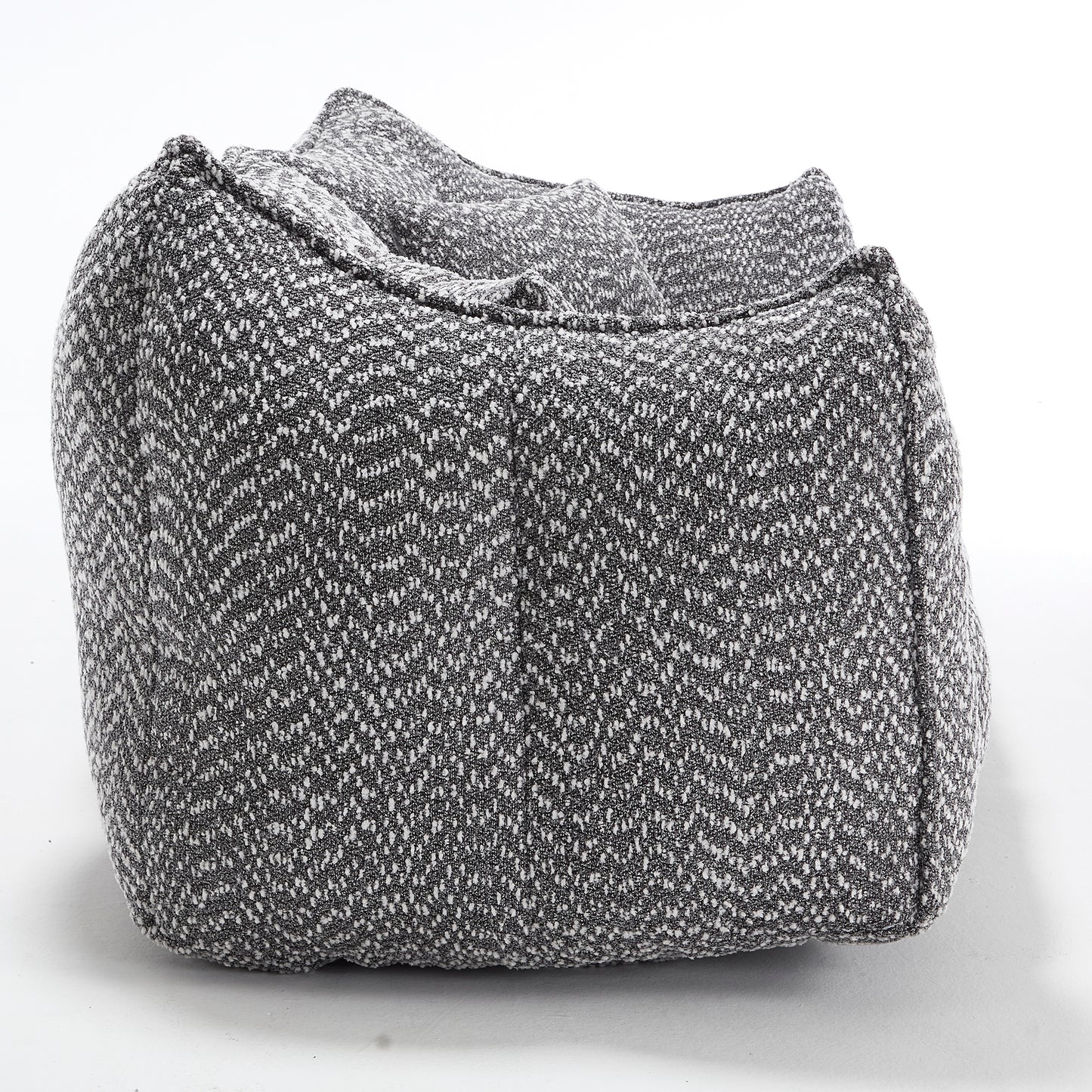 Soft beanbag chair with high resilience foam core for two people. The comfortable square recliner sofa is ideal for family members and friends engaged in games, reading, watching TV