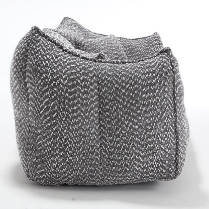 Soft beanbag chair with high resilience foam core for two people. The comfortable square recliner sofa is ideal for family members and friends engaged in games, reading, watching TV