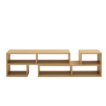 2 Pieces Cube TV Stand,Free Combination Gaming Entertainment Center Media Stand,Open Storage Bookcase Shelf for Living Room,2 Shelf Bookcase L-Shaped TV Console Stand,with Dimensions of 47.2*12*13.4.