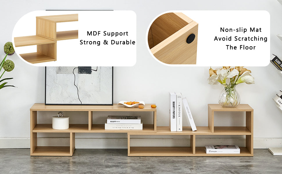 2 Pieces Cube TV Stand,Free Combination Gaming Entertainment Center Media Stand,Open Storage Bookcase Shelf for Living Room,2 Shelf Bookcase L-Shaped TV Console Stand,with Dimensions of 47.2*12*13.4.