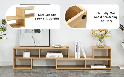 2 Pieces Cube TV Stand,Free Combination Gaming Entertainment Center Media Stand,Open Storage Bookcase Shelf for Living Room,2 Shelf Bookcase L-Shaped TV Console Stand,with Dimensions of 47.2*12*13.4.