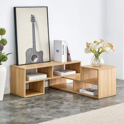 2 Pieces Cube TV Stand,Free Combination Gaming Entertainment Center Media Stand,Open Storage Bookcase Shelf for Living Room,2 Shelf Bookcase L-Shaped TV Console Stand,with Dimensions of 47.2*12*13.4.