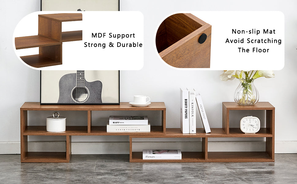 2 Pieces Cube TV Stand,Free Combination Gaming Entertainment Center Media Stand,Open Storage Bookcase Shelf for Living Room,2 Shelf Bookcase L-Shaped TV Console Stand,with Dimensions of 47.2*12*13.4.