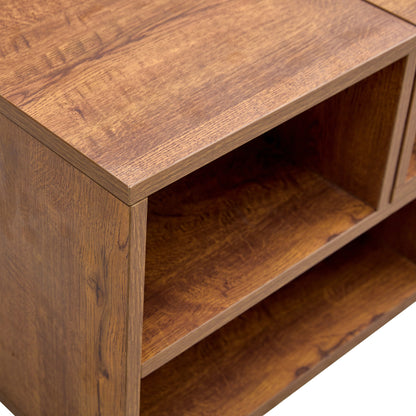 2 Pieces Cube TV Stand,Free Combination Gaming Entertainment Center Media Stand,Open Storage Bookcase Shelf for Living Room,2 Shelf Bookcase L-Shaped TV Console Stand,with Dimensions of 47.2*12*13.4.