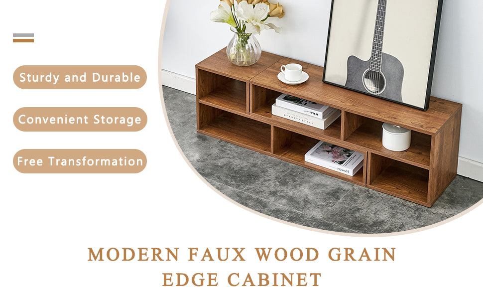 2 Pieces Cube TV Stand,Free Combination Gaming Entertainment Center Media Stand,Open Storage Bookcase Shelf for Living Room,2 Shelf Bookcase L-Shaped TV Console Stand,with Dimensions of 47.2*12*13.4.