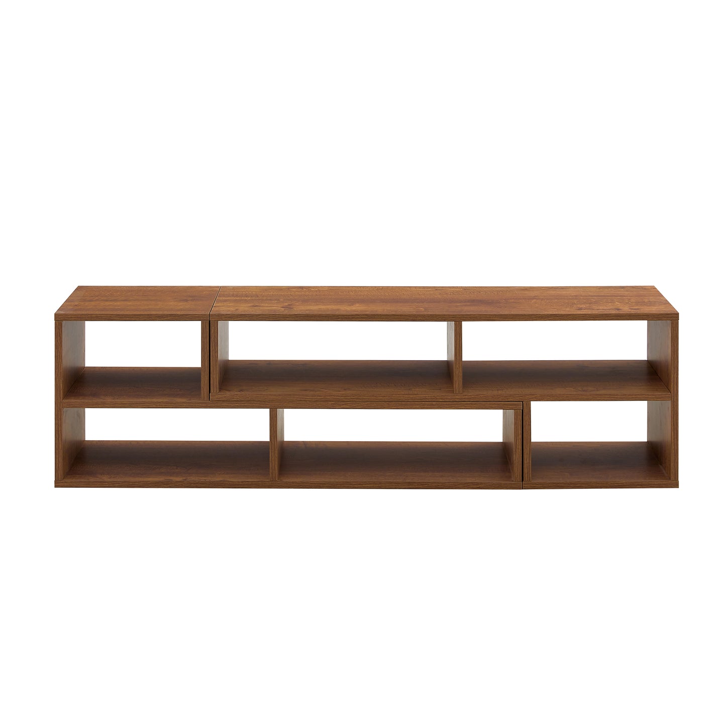 2 Pieces Cube TV Stand,Free Combination Gaming Entertainment Center Media Stand,Open Storage Bookcase Shelf for Living Room,2 Shelf Bookcase L-Shaped TV Console Stand,with Dimensions of 47.2*12*13.4.