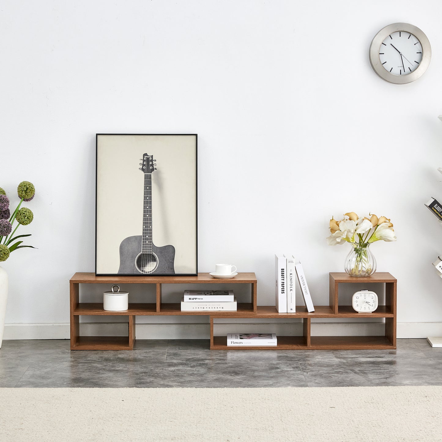 2 Pieces Cube TV Stand,Free Combination Gaming Entertainment Center Media Stand,Open Storage Bookcase Shelf for Living Room,2 Shelf Bookcase L-Shaped TV Console Stand,with Dimensions of 47.2*12*13.4.