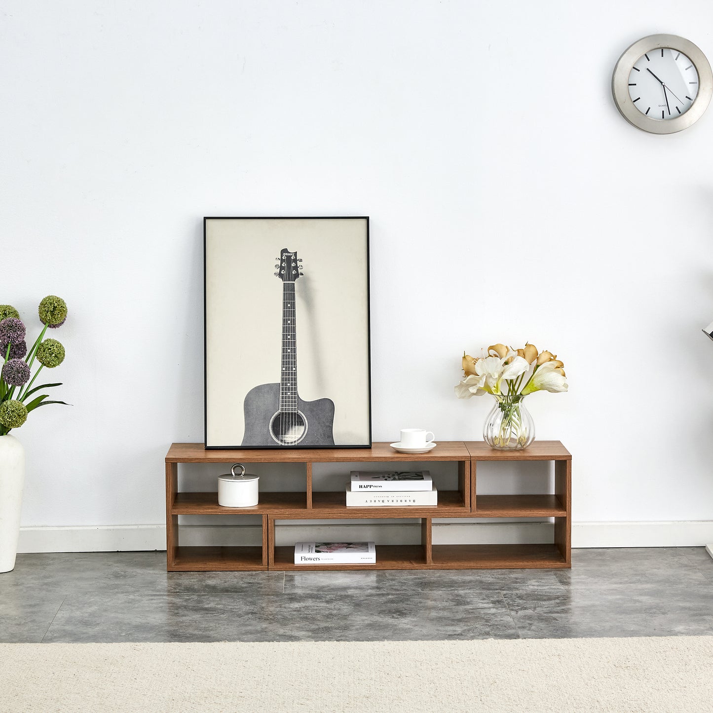 2 Pieces Cube TV Stand,Free Combination Gaming Entertainment Center Media Stand,Open Storage Bookcase Shelf for Living Room,2 Shelf Bookcase L-Shaped TV Console Stand,with Dimensions of 47.2*12*13.4.