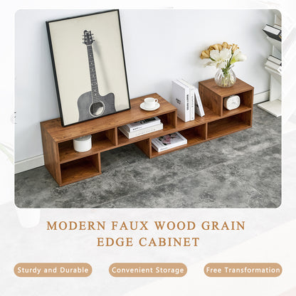 2 Pieces Cube TV Stand,Free Combination Gaming Entertainment Center Media Stand,Open Storage Bookcase Shelf for Living Room,2 Shelf Bookcase L-Shaped TV Console Stand,with Dimensions of 47.2*12*13.4.