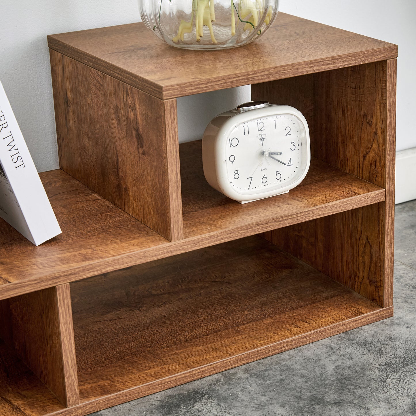 2 Pieces Cube TV Stand,Free Combination Gaming Entertainment Center Media Stand,Open Storage Bookcase Shelf for Living Room,2 Shelf Bookcase L-Shaped TV Console Stand,with Dimensions of 47.2*12*13.4.