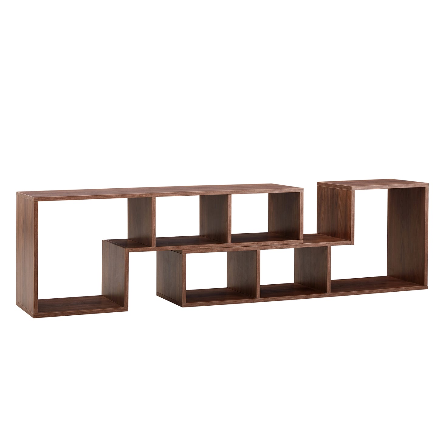 2 Pieces Cube TV Stand,Free Combination Gaming Entertainment Center Media Stand,Open Storage Bookcase Shelf for Living Room,2 Shelf Bookcase L-Shaped TV Console Stand,with Dimensions of 55.1*11.8*17.1