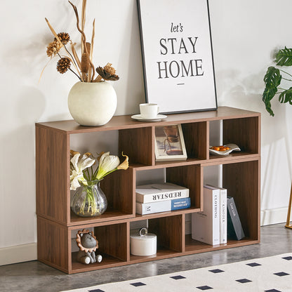 2 Pieces Cube TV Stand,Free Combination Gaming Entertainment Center Media Stand,Open Storage Bookcase Shelf for Living Room,2 Shelf Bookcase L-Shaped TV Console Stand,with Dimensions of 55.1*11.8*17.1