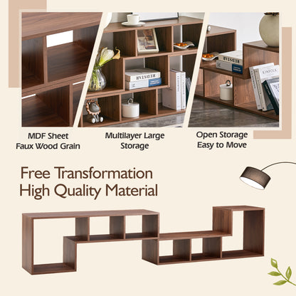 2 Pieces Cube TV Stand,Free Combination Gaming Entertainment Center Media Stand,Open Storage Bookcase Shelf for Living Room,2 Shelf Bookcase L-Shaped TV Console Stand,with Dimensions of 55.1*11.8*17.1