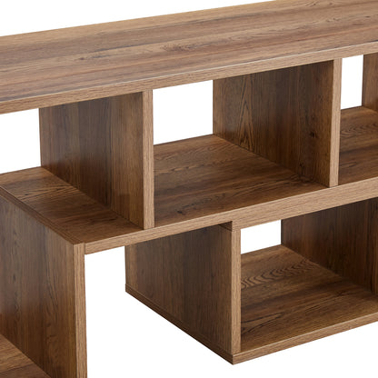 2 Pieces Cube TV Stand,Free Combination Gaming Entertainment Center Media Stand,Open Storage Bookcase Shelf for Living Room,2 Shelf Bookcase L-Shaped TV Console Stand,with Dimensions of 55.1*11.8*17.1