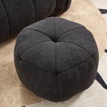 Soft Bean Bag Chair with High Resilient Foam(Chips)for living room and bedroom,Comfortable Square Lazy Sofa with Footstool, Cover for Adults to Gaming, Reading, and Watching TV