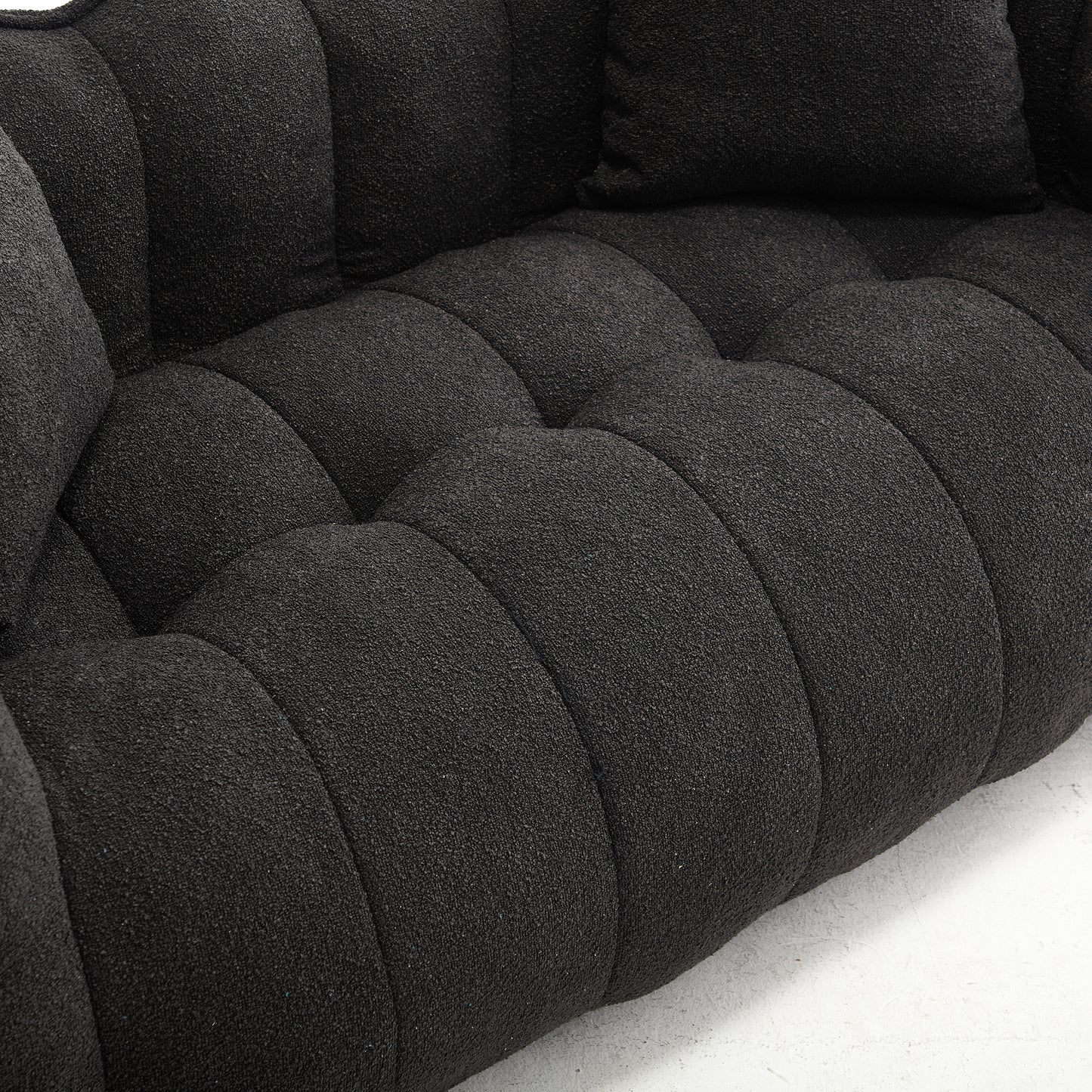 Soft beanbag chair with high resilience foam core for two people. The comfortable square recliner sofa is ideal for family members and friends engaged in games, reading, watching TV