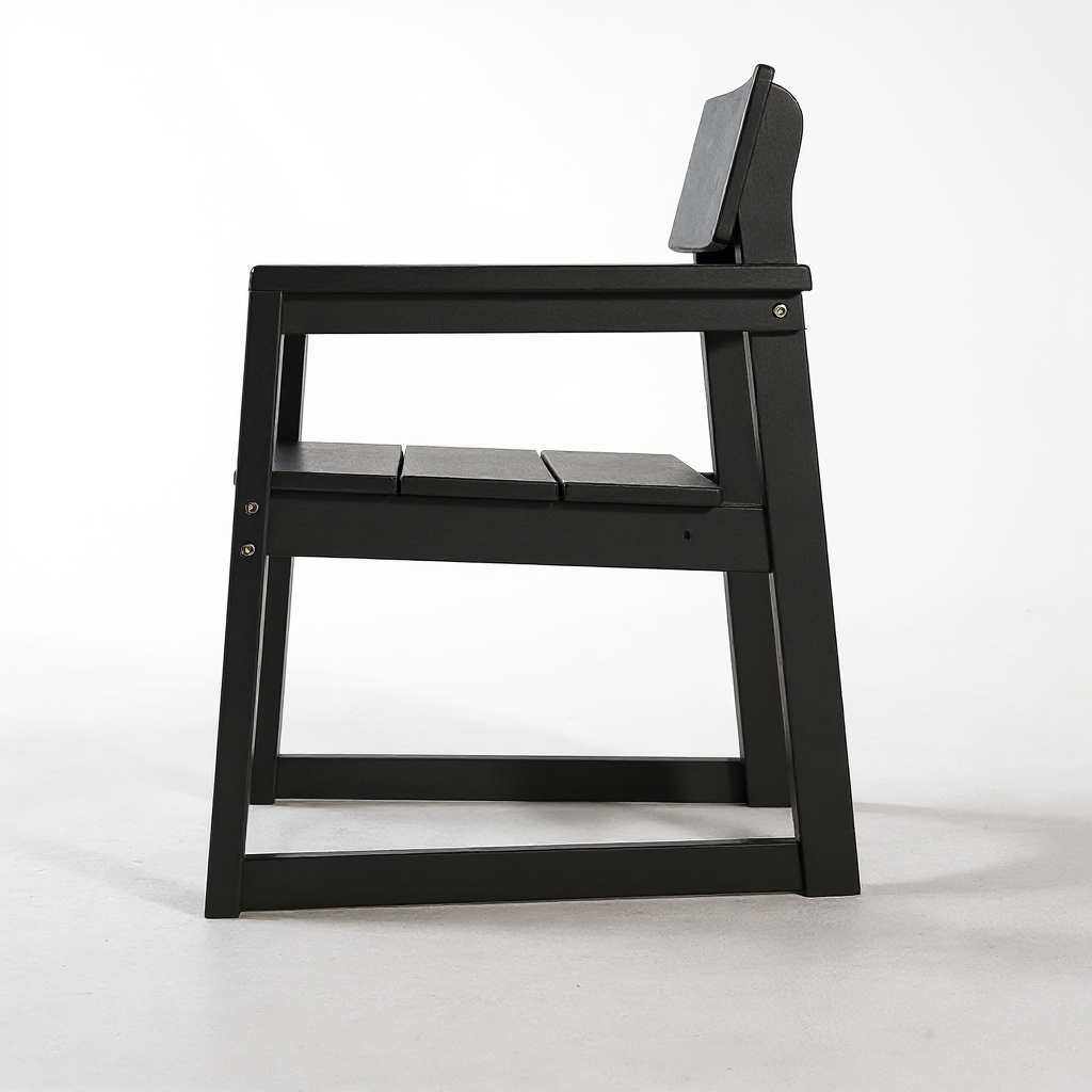 Black outdoor & garden Armchairs with backres Modernist Designt chairs