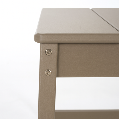 2-Pack Grey Indoor/Outdoor Dining Chairs, All-Weather Garden & Patio Side Chairs with Modern Backrest