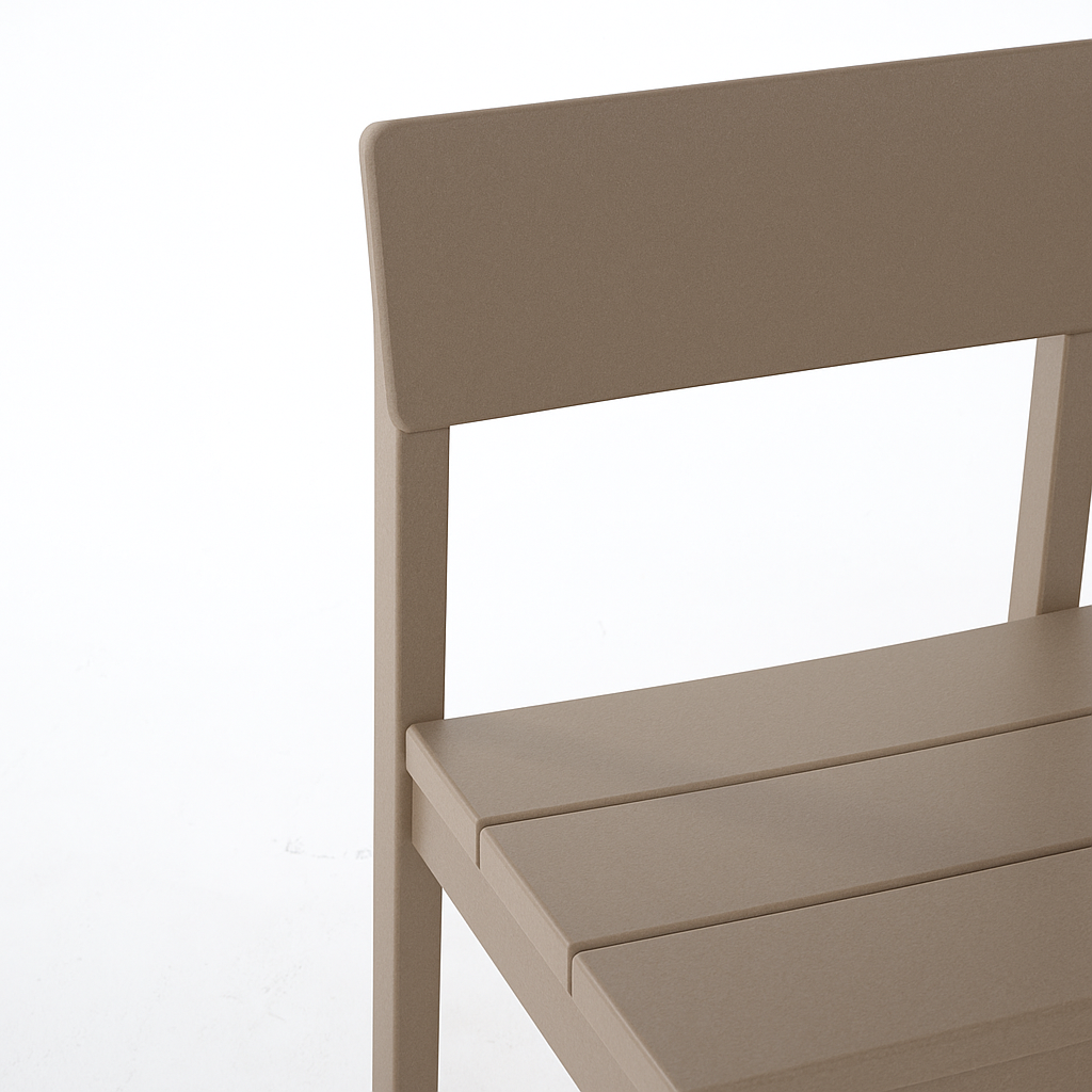 2-Pack Grey Indoor/Outdoor Dining Chairs, All-Weather Garden & Patio Side Chairs with Modern Backrest