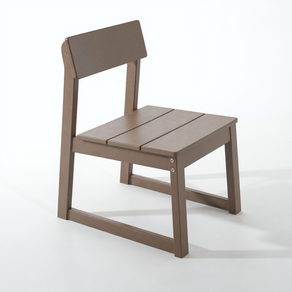 2-Pack Grey Indoor/Outdoor Dining Chairs, All-Weather Garden & Patio Side Chairs with Modern Backrest