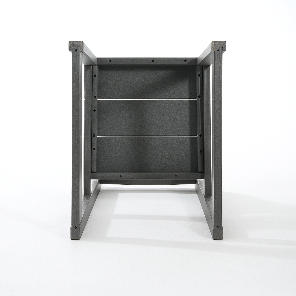 2-Pack Grey outdoor & garden backres Modernist Designt chairs