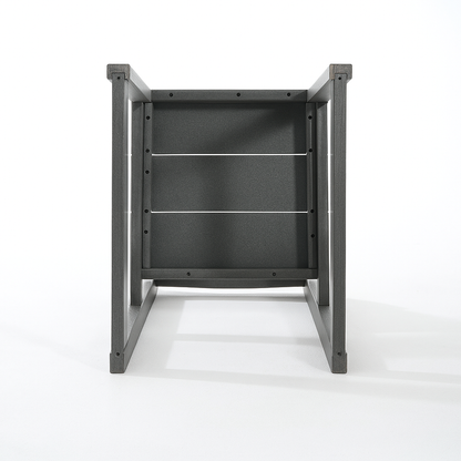 2-Pack Grey outdoor & garden backres Modernist Designt chairs