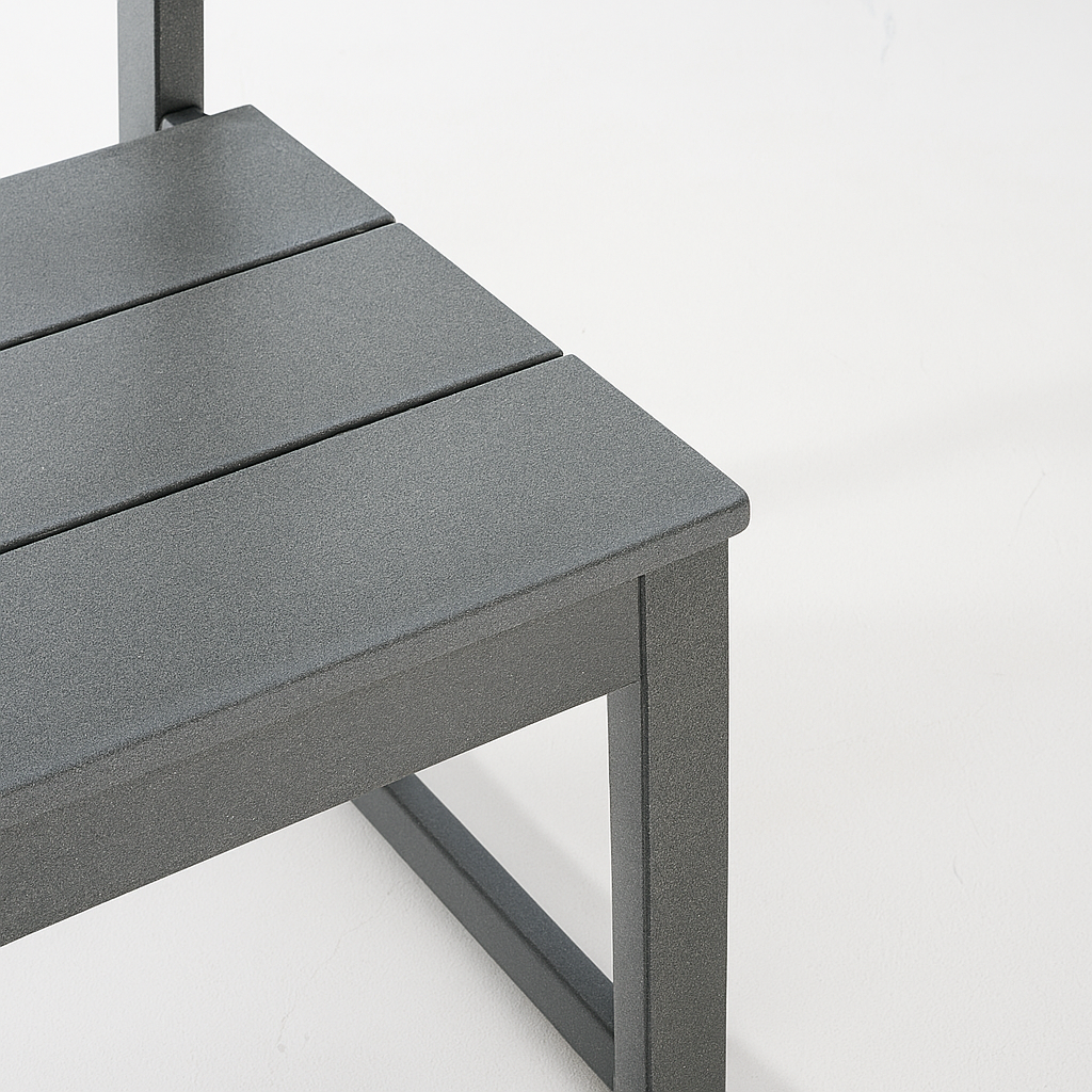 2-Pack Grey outdoor & garden backres Modernist Designt chairs