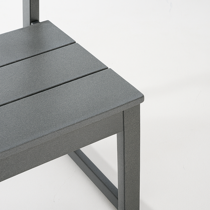 2-Pack Grey outdoor & garden backres Modernist Designt chairs