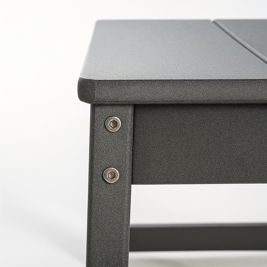 2-Pack Grey outdoor & garden backres Modernist Designt chairs