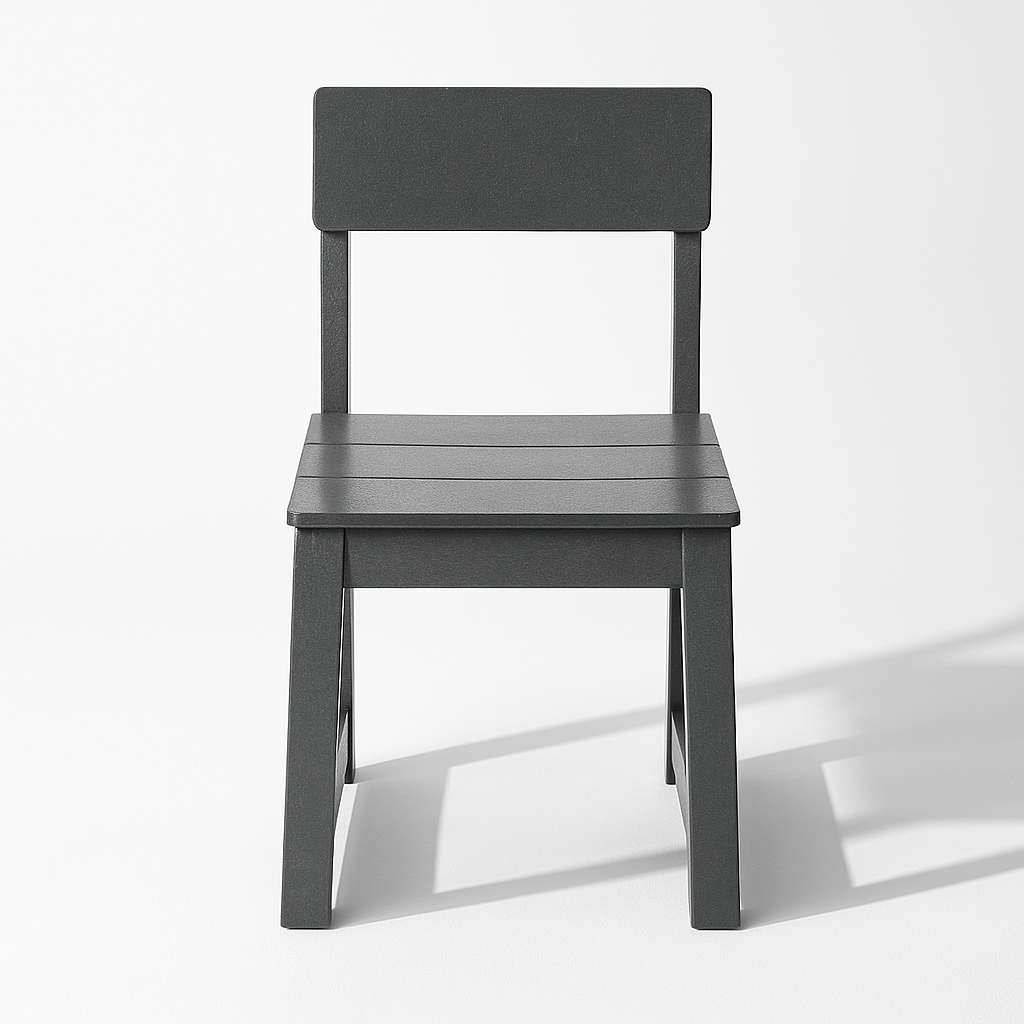 2-Pack Grey outdoor & garden backres Modernist Designt chairs