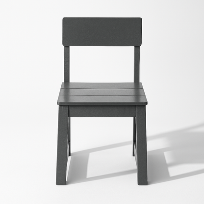 2-Pack Grey outdoor & garden backres Modernist Designt chairs