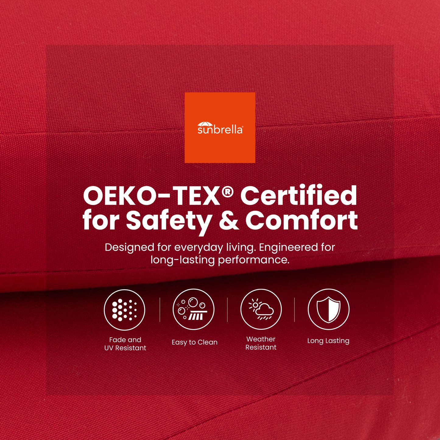 2-Piece Swivel Bar Chairs – Aluminum Frame with Ember Black, 360° Swivel, Ergonomic Backrest & Armrests, Tapered Legs, Sunbrella Cushion, Weather-Resistant & Durable Patio Bar Stool