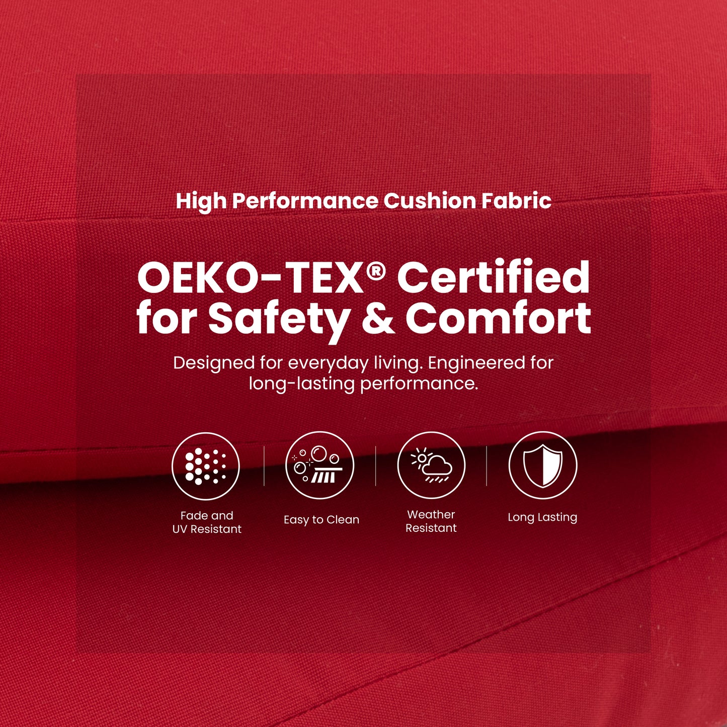 2-Piece Swivel Bar Chairs – Aluminum Frame with Ember Black, 360° Swivel, Ergonomic Backrest & Armrests, Tapered Legs, Sunbrella Cushion, Weather-Resistant & Durable Patio Bar Stool