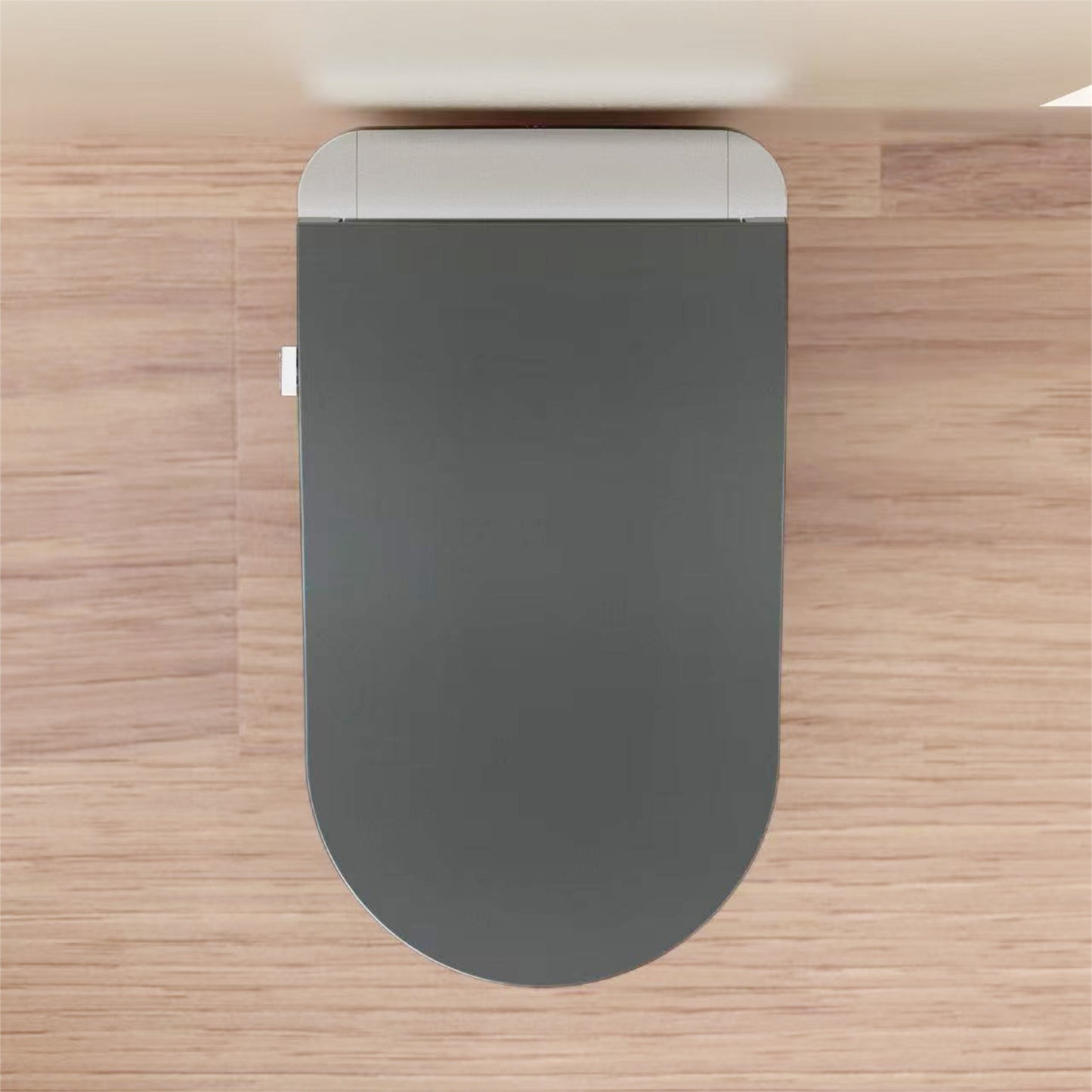 Tankless Modern Smart Toilet With Bidet, Auto Flush, Auto Open/Close,Heated Seat, Warm Water and Dry, Foam Shield Function White, Matte Grey