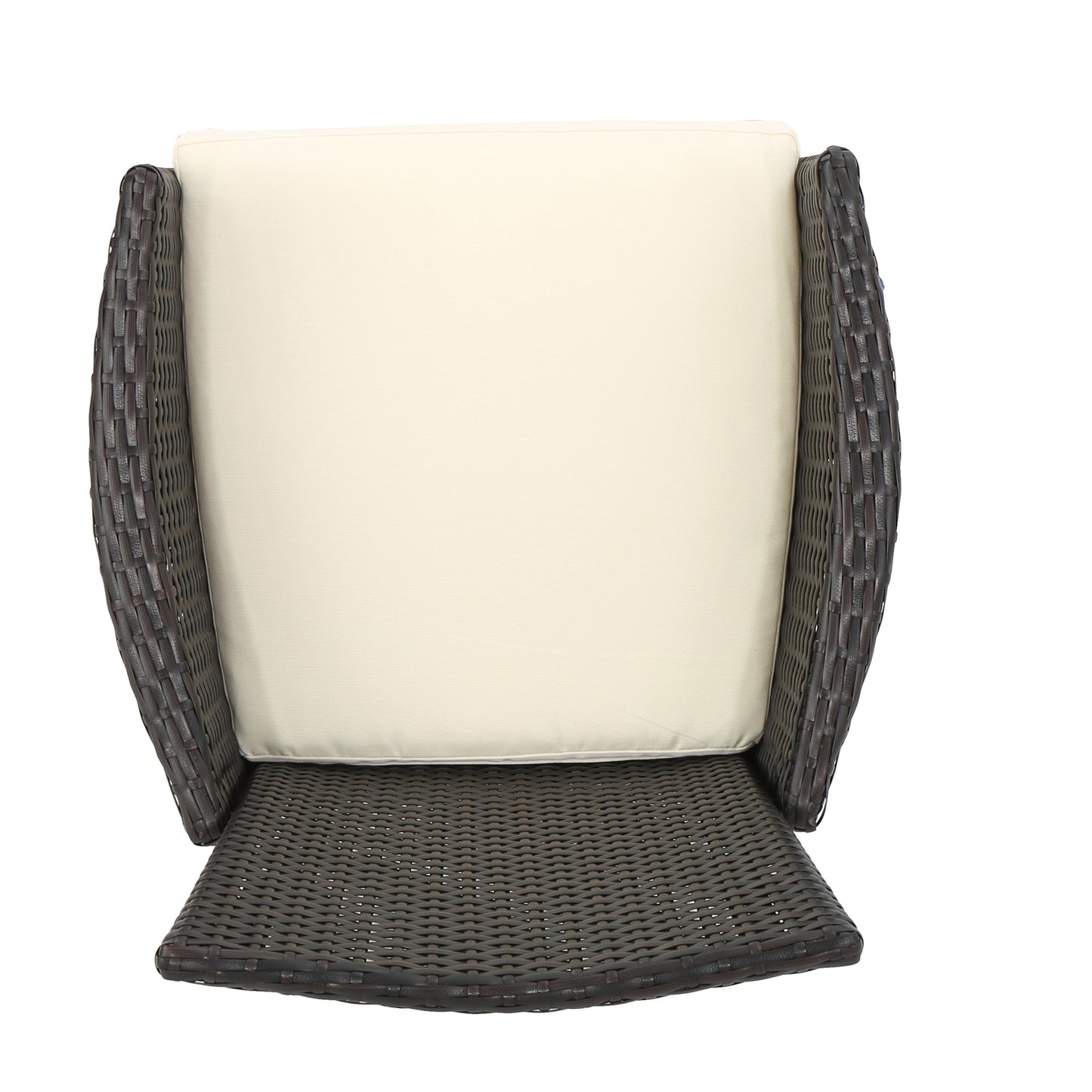 Outdoor Multibrown PE Wicker Dining Chairs (Set of 2)