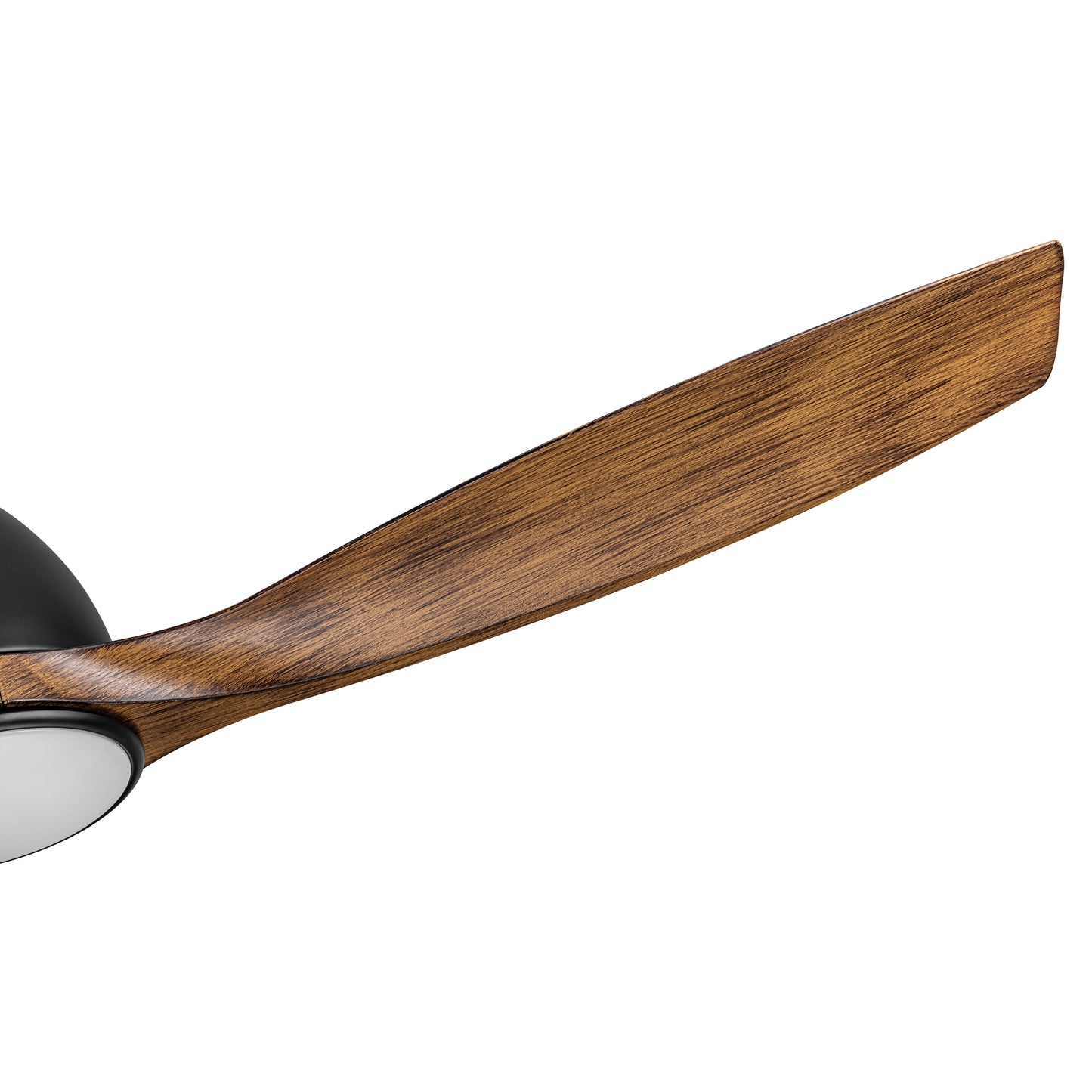 52 In. Wood Grain Blades Intergrated LED Ceiling Fan with Remote Control