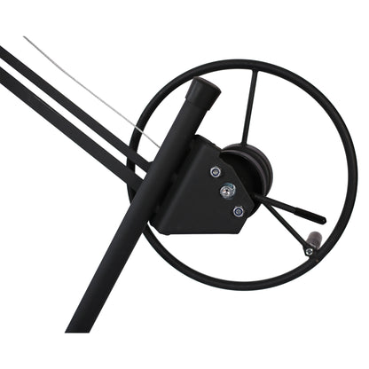 Drywall Lift Panel 13' Lift Drywall Panel Hoist Jack Lifter,black