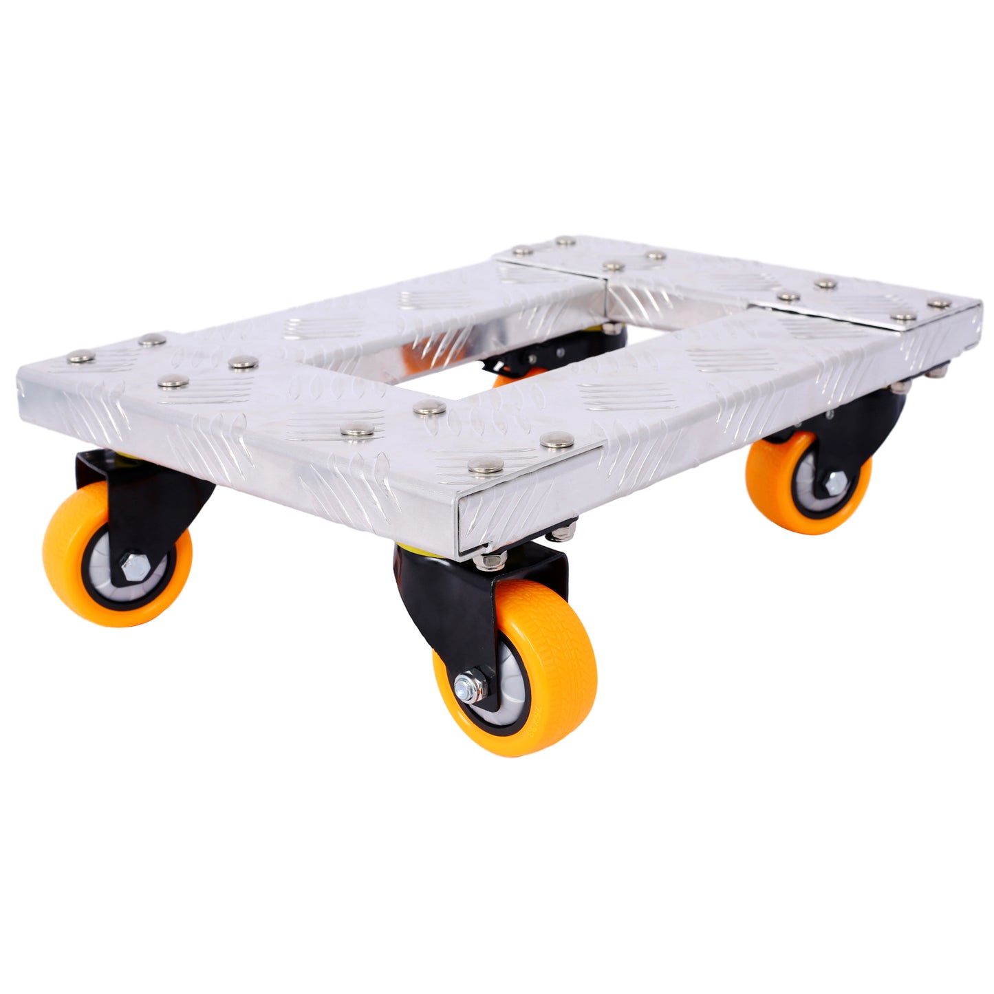 Movers Dolly Heavy Duty Furniture Dolly Trolley Cart  18''x12'' Aluminum Frame with 3'' TPU Professional Casters with Brake Option 2pcs set
