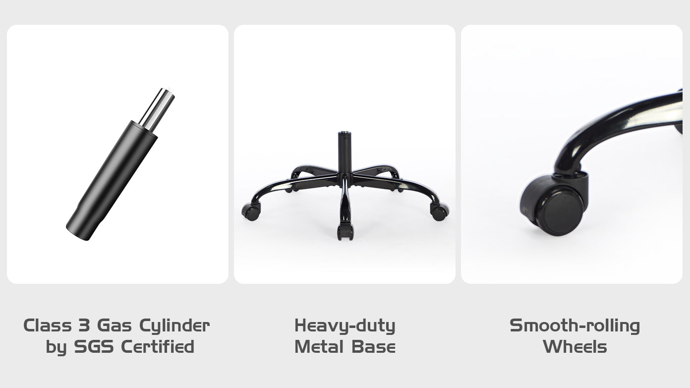 Gaming Chair with Footrest, Ergonomic Computer Chair with Headrest and Lumbar Support, Breathable Material Height Adjustable Video Game Chairs for Adults, Blackblue