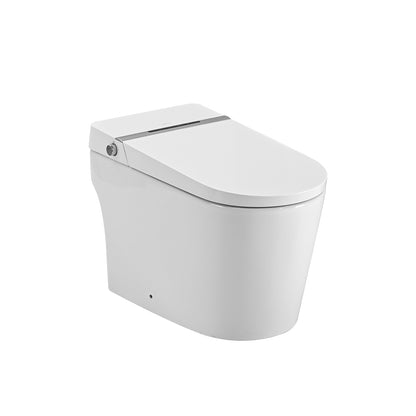 Smart Toilet Smart Bidet Toilet with Remote Control and Auto Open/Close Pump-assisted Flush Foot Sensor Operation Warm Water Heated Seat Air Dryer cUPC Certificated