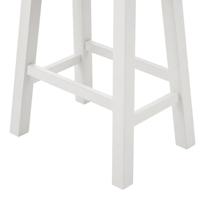 Bar Table and Chairs Set, 3 Piece Dining Table Set, Industrial Breakfast Table Set, for Living Room, Dining Room, Game Room-Antique grey white