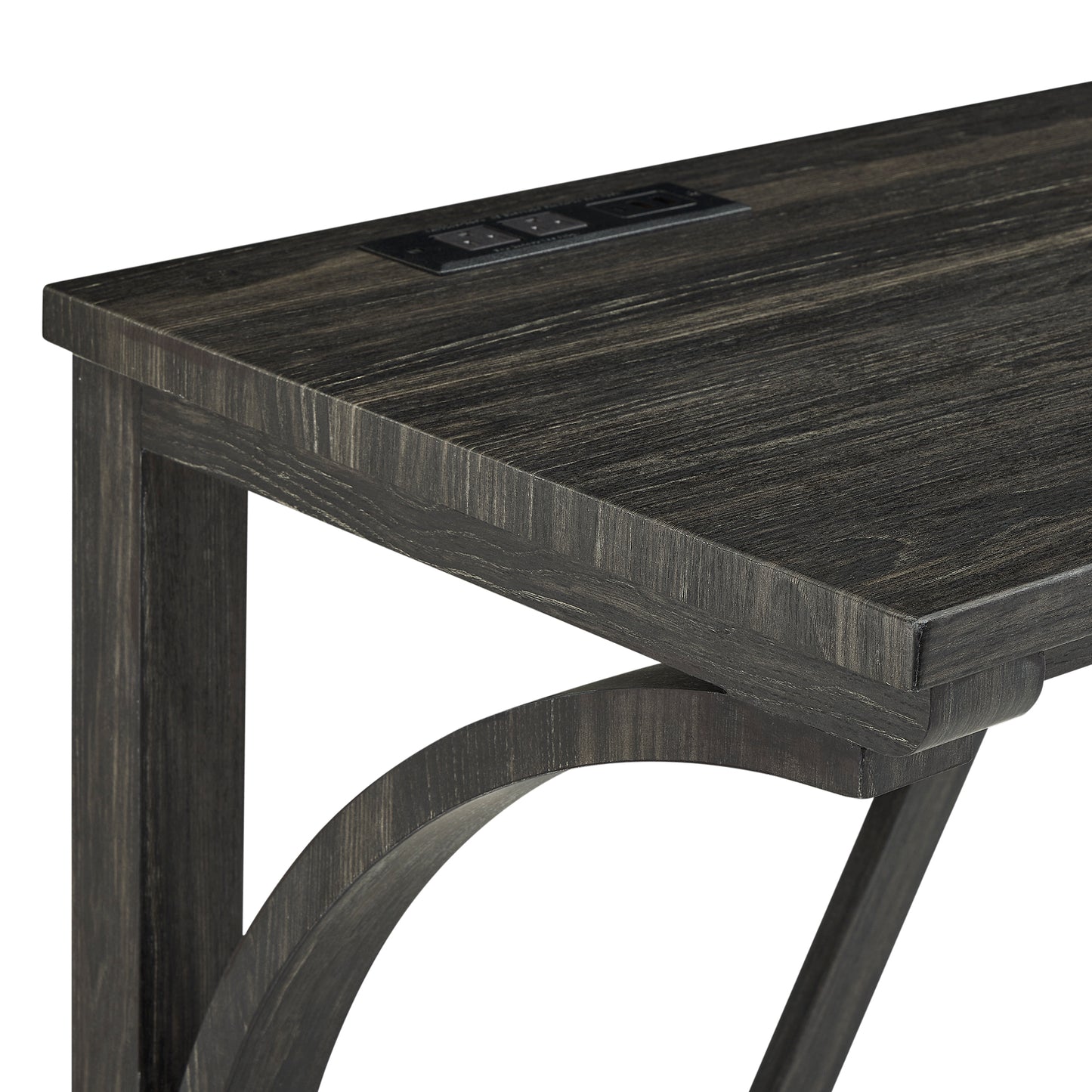 Bar Table Set with Power Outlet, Bar Table and Chairs Set, 4 Piece Dining Table Set, Industrial Breakfast Table Set, for Living Room, Dining Room, Game Room